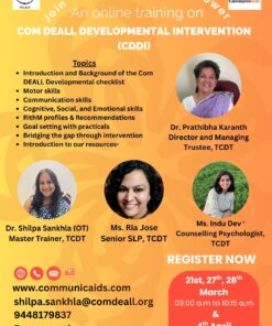 Online Professional Training on Com DEALL Developmental Intervention (CDDI): 7 Hours