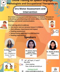 Online Training for professionals on Oro Motor Assessment and Intervention