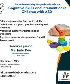 An online training for professionals on Cognitive Skills and Intervention in Children with ASD