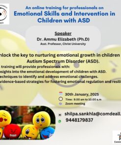 An online training for professionals on Emotional Skills and Intervention in Children with ASD