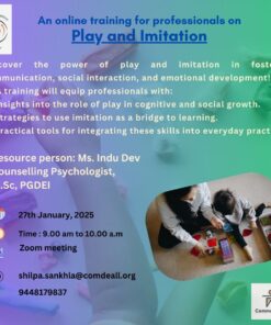 An online training for professionals on Play and Imitation