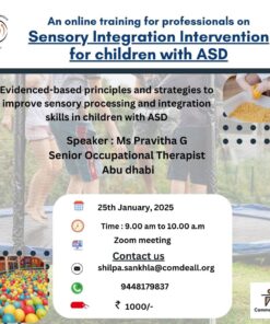 An online training for professionals on Sensory Integration Intervention for children with ASD