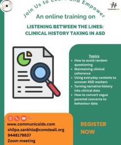 Online Training on clinical history taking in ASD