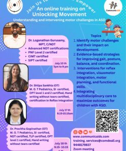 Online training for Unlocking Movement Understanding and intervening  motor challenges in ASD