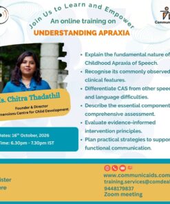 001- Online Training Session on Understanding Apraxia - 16/10/2026.